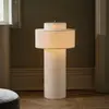 Globen Lighting Lampe sur pied Noah, blanc, hauteur 88 cm, textile