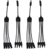 Akozon Connecteur de fil de câble d'adaptateur solaire 2 Set Panneau S...