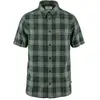 Chemise Fjällräven Övik Travel manche courte bleu nuit vert patine - L