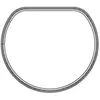 Soufflet de hublot lave-linge pour seche-linge Aeg 858136606311