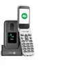 Téléphone portable DORO 2880 clapet 4G Bluetooth 1000 mAh Noir Blanc