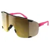 Lunettes poc devour fluorescent pink black   brown silver mirror