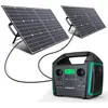 SWAREY Générateur Solaire Portable 1000W(1500W Pic) avec 2PCS Panneau ...