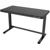 Bureau électrique réglable - Verre noir - 120 x 60 cm