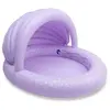 Swim Essentials Pataugeoire enfant à dôme léopard lilas  100 cm