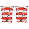 Swim Essentials Brassards de natation Baleine rouge-blanc (0-2 ans)
