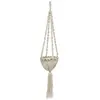 Bazar Bizar Suspension de plantes en coton blanc naturel moyen