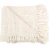 Bazar Bizar Plaid en coton crème