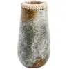 Bazar Bizar Vase en terre cuite antique gris H31