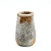 Bazar Bizar Vase en terre cuite antique gris H22