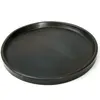 Bazar Bizar - Assiette en terre cuite brulée noire - D.26 cm T.U