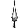 Bazar Bizar Suspension de plantes en coton noir moyen