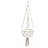 Bazar Bizar Suspension de plantes en coton blanc grande