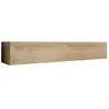 DESIGN AMEUBLEMENT Meuble tv suspendu 1 porte  meuble tv de salon  180 x 30 x 40cm  chêne finition mate  modèle aitana m2 TVAO501RORO