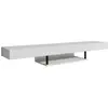 DESIGN AMEUBLEMENT Meuble TV Suspendu - Meuble TV de salon - Support pour Téléviseur - L 150 x P 29,6 x H 22 cm - Couleur Blanc Mat - Modèle Aydin