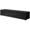 DESIGN AMEUBLEMENT Meuble TV - LUKE H2 - 160 x 32 x 40cm - Noir Finition brillante - 3 Compartiments