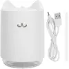 Non communiqué Humidificateur d'air / Diffuseur d'arôme USB à ultrasons 320 ml avec LED lumière - Blanc