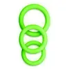 Shots - Ouch! Ensemble de cockrings 3 pièces - Glow in the Dark - Vert néon