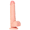 REALROCK - PENE REALÍSTICO CON TESTÍCULOS Y VENTOSA - 7/18 CM
