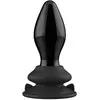 Chrystalino by Shots Plug Anal Vibrant Stretchy en Verre Noir