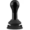 Chrystalino by Shots Plug Anal Vibrant Globy en Verre Noir