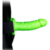Gode-ceinture creux phosphorescent 18cm - Ouch