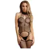 Body Porte-Jarretelles CHOKER FISHNET Noir