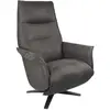 Fauteuil de relaxation design electrique 2 moteurs ,marron foncé