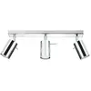 Plafonnier Spot Orientable Inox pour 3 Ampoules GU10 - silamp