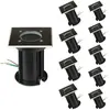 Spot LED Extérieur Encastrable Carré IP65 pour Ampoule GU10 (Pack de 1...
