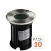 Spot LED Extérieur Encastrable IP65 pour Ampoule GU10 (Pack de 10) - S...