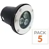 SILAMP Spot LED Encastrable Extérieur IP65 220V Sol 3W 80° (Lot de 5) ...