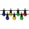 SILAMP Guirlande Guinguette led 13M 20pcs 6W IP65 Multicolore - Câble n
