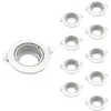 Silamp - Support Spot Encastrable GU10 led Orientable Rond blanc (Pack...