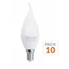 Silamp - Ampoule led E14 Flamme 8W 220V Ø38mm (Pack de 10) - Blanc Fro...