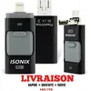 ISONIX Clé USB 64 go 3 en 1 Compatible IOS/Android Pour Apple Iphone X/8/7/6/5 Samsung/Ipad/Macbook/Win OTG Noir