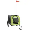 Remorque de vélo pour chien FYDUN - Vert et gris - Capacité de charge ...