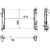 Radiateur, refroidissement moteur MAHLE CR 1178 000P