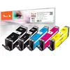 Peach Multipack, XXL Compatible avec Canon PGI-580XXL, CLI-581XXL