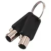 Dicota Ultra Slim V2 - Clé principale de verrou de câble - noir (pack de 2)