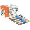 Multipack plus compatible avec oki 44973533-6 peach kompatible toner+tinte pt615
