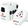SKROSS Adaptateur de Voyage Mondial à 3 Pôles avec Port USB 12W 2.4A Blanc