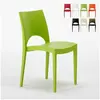 Lot de 24 Chaises Paris en polypropylène Restaurant bar café - Vert