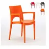 Chaise avec accoudoirs en polypropylène bar restaurant Paris Arm Grand...
