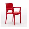 Chaise avec accoudoirs en polypropylène bar restaurant Paris Arm Grand...