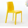 Chaise en polypropylène empilable Salle à Manger café bar Rome Grand S...