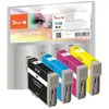 Peach Multi Pack - Pack de 4 - noir, jaune, cyan, magenta - compatible...