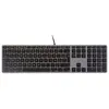 Clavier USB - LMP - KB-1243 - AZERTY - Gris sidéral - Pavé numérique