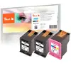 Peach Cartouches D´encre Compatibles Hp 653 Multipack Plus Remanufactu...