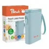 Peach PE110-bl Imprimante d'étiquettes Bleu Peu encombrante et sans Fil pour Mettre de l'ordre Partout